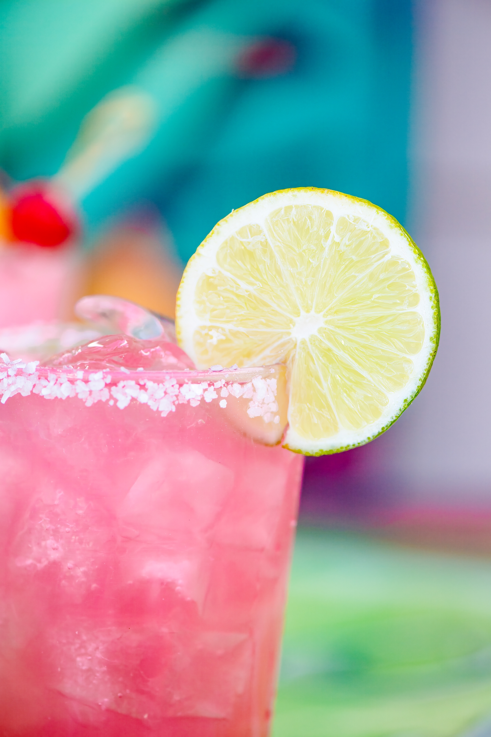 a close up of a drink